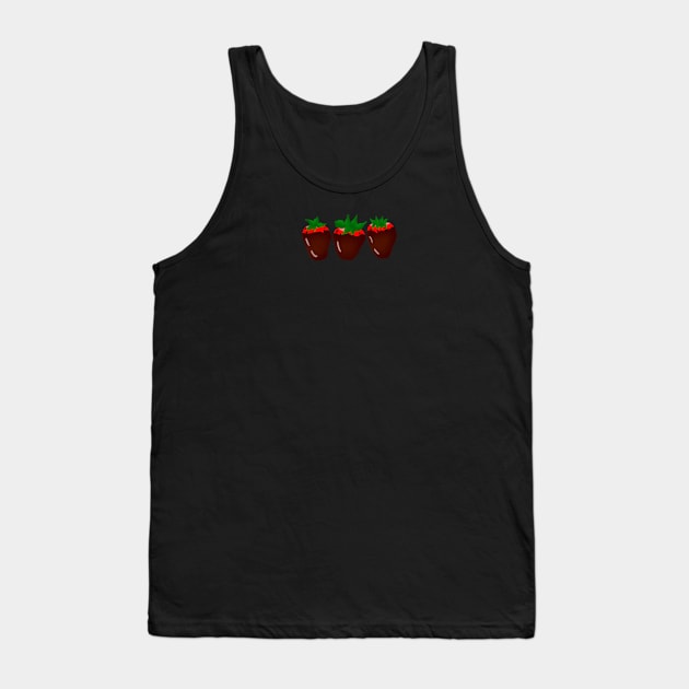 Twitchy's Chocolate Covered Strawberries Tank Top by xTw1tch3y